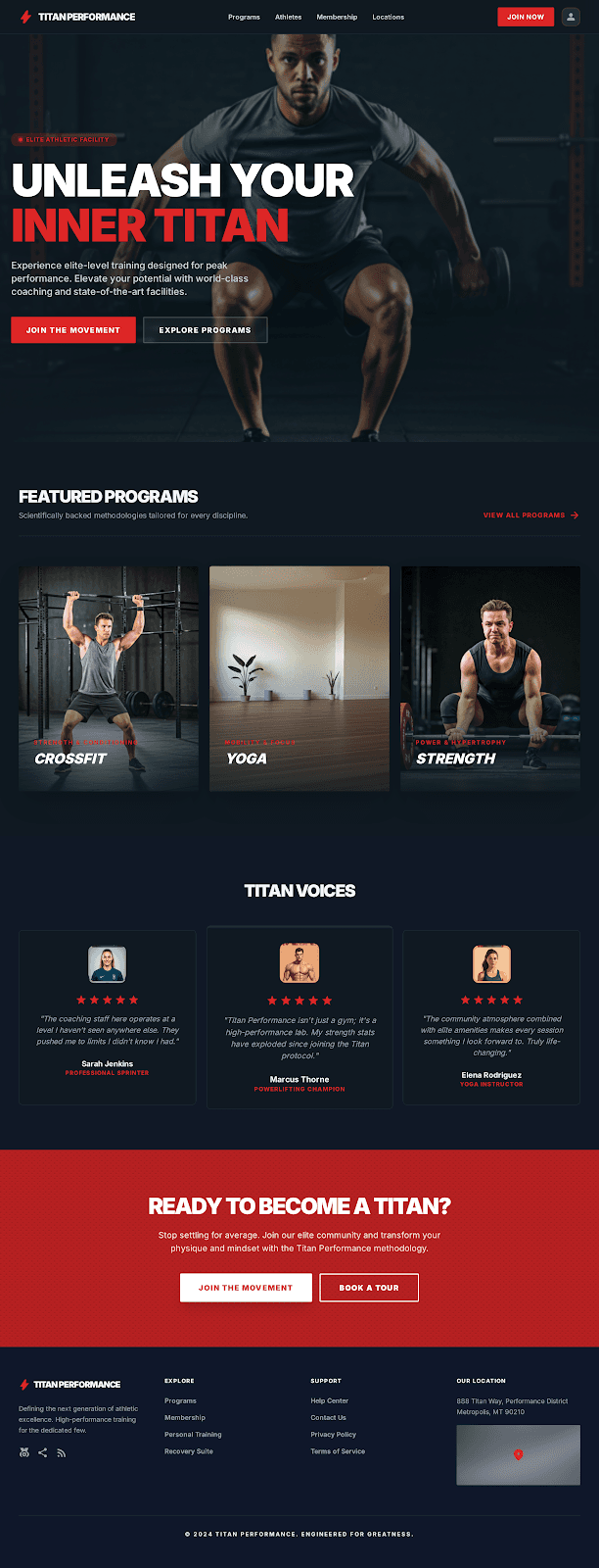 Titan Performance preview